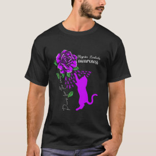 Paarse Roos kattenpoten voor genezing migraine hoo T-shirt