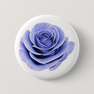 Paarse Roos Ronde Button 5,7 Cm