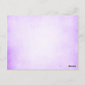  Paarse Roos Trouwtafel Nummer Briefkaart (Achterkant)