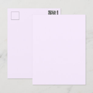 Paarse Roos Zachte Bleke Witte Pastel Effen Kleur Briefkaart