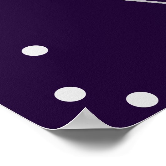 Paarse Roos Zilver Geometrisch Sweet 16 Poster (Hoek)