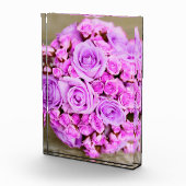 Paarse Rose Bouquet Flowers Fotoblokken (Rechts)