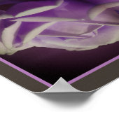 Paarse Rosebud Abstract Poster (Hoek)