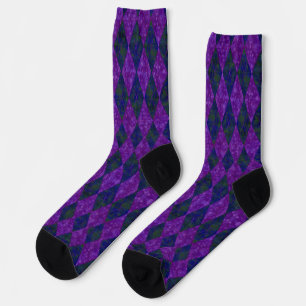 Paarse Royal Argyle Sokken