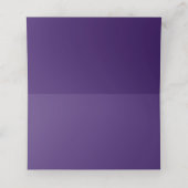 Paarse Royal Medieval Sword Weddenschap Place Card (Binnenkant ongevouwen)