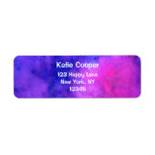 Paarse roze Abstracte textuur Etiket (Voorkant)