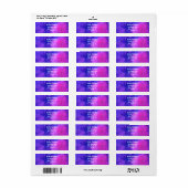 Paarse roze Abstracte textuur Etiket (Full Sheet)