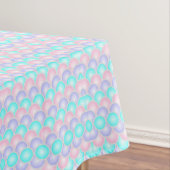 paarse roze aqua blue pastel mermaid scales tafelkleed (Voorbeeld)
