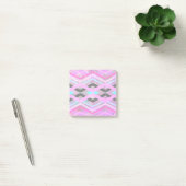 Paarse Roze & Aqua Geometrische Crossing Stripes Post-it® Notes (Kantoor)