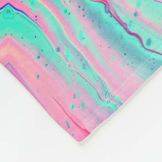 Paarse roze Aqua Pattern Boho Fleece Deken (Hoek)