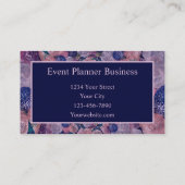  Paarse roze ballonvaarder Visitekaartje (Achterkant)