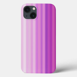 Paarse roze band patroon iPhone X Hoesje