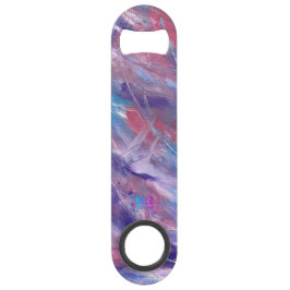 Paarse roze blauw witte flesopener speed flessenopener