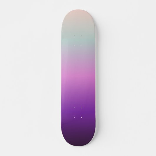paarse roze blauwe drijfmestverloopkleuren skateboard (Voorkant)