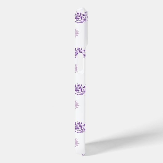 Paarse Roze Bloem Floral Boho Case-Mate iPhone Case (Achterkant / Rechts)