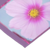 Paarse & Roze Bloemen Tafelloper (Hoek)