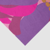 Paarse roze bloemmotief tissuepapier (Detail)