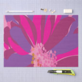 Paarse roze bloemmotief tissuepapier (Craft)