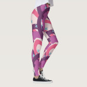Paarse roze bohemiaanse regenboog - Speciaal geper Leggings (Rechts)