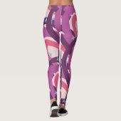 Paarse roze bohemiaanse regenboog - Speciaal geper Leggings (Achterkant)