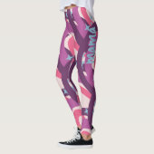 Paarse roze bohemiaanse regenboog - Speciaal geper Leggings (Links)