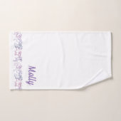 Paarse Roze Draken Badhanddoek Set Custom Set Bad Handdoek (Handdoek)