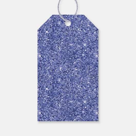 Paarse Roze Eenhoorn Glitter Sparkle Cadeaulabel (Achterkant)