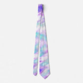Paarse roze en Aqua Tie Dye Stropdas (Achterkant)