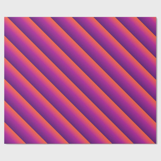 Paarse, roze en oranje gradiëntmeter cadeaupapier (Vlak)
