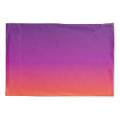 Paarse, roze en oranje gradiëntmeter kussensloop (Achterkant)