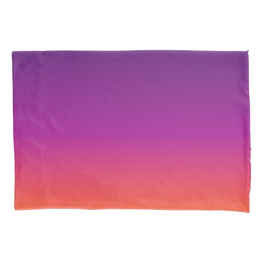 Paarse, roze en oranje gradiëntmeter kussensloop (Voorkant)