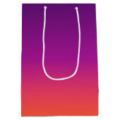 Paarse, roze en oranje gradiëntmeter medium cadeauzakje (Achterkant)