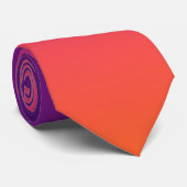 Paarse, roze en oranje gradiëntmeter stropdas (Opgerold)