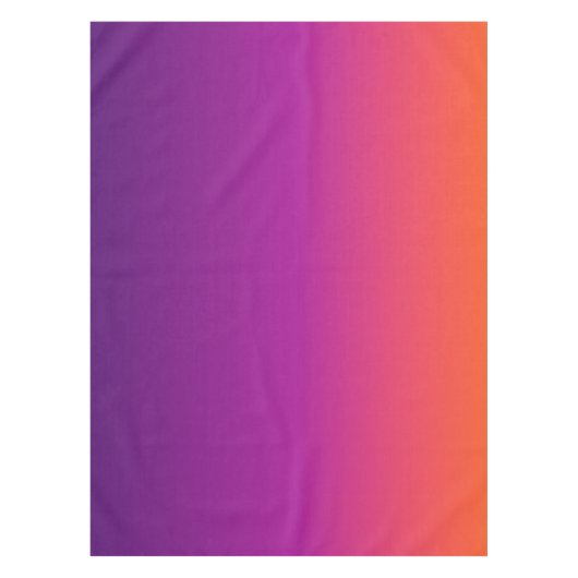 Paarse, roze en oranje gradiëntmeter tafelkleed (Voorkant)