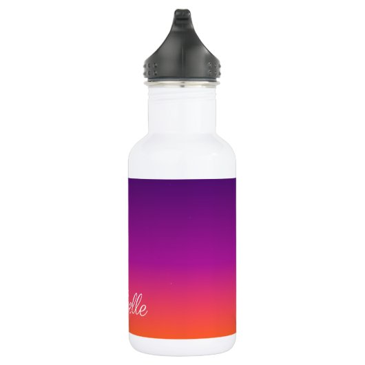 Paarse, roze en oranje gradiëntmeter waterfles (Rechts)