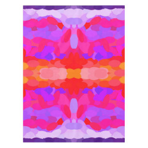 Paarse, roze en oranje kleurstof tafelkleed