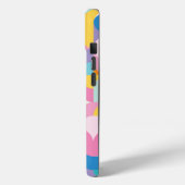 Paarse & Roze Geometrisch Patroon Case-Mate iPhone Case (Achterkant / Links)