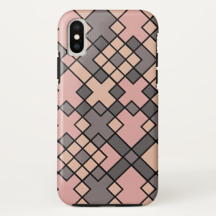 paarse roze geometrische vorm iPhone x hoesje