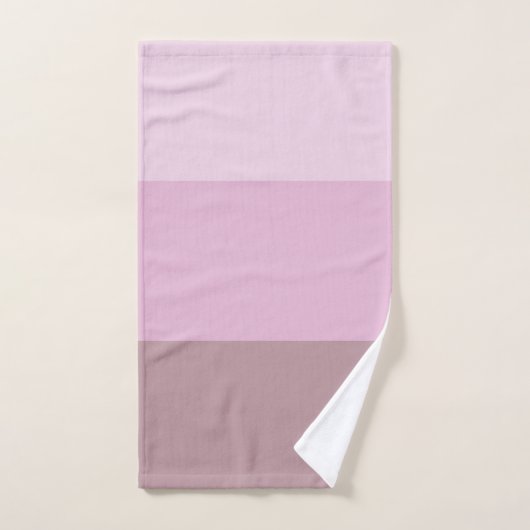 Paarse roze gestreept ombre bad handdoek (Handdoek)