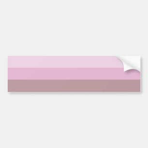 Paarse roze gestreept ombre bumpersticker