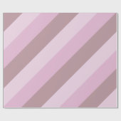 Paarse roze gestreept ombre cadeaupapier (Vlak)