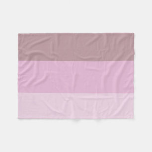 Paarse roze gestreept ombre fleece deken