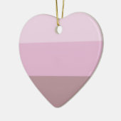 Paarse roze gestreept ombre keramisch ornament (Links)