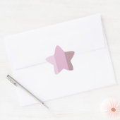 Paarse roze gestreept ombre ster sticker (Envelop)