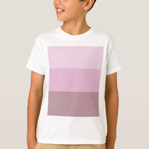 Paarse roze gestreept ombre t-shirt