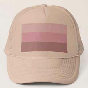 Paarse Roze Gestreepte Ombre Trucker Pet