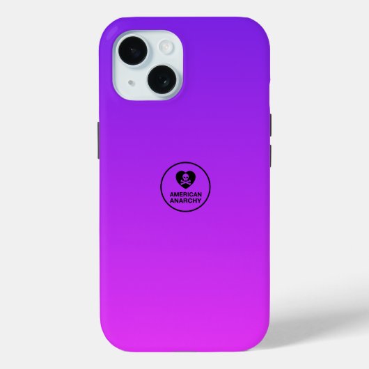 Paarse Roze Gradient - Emo - iPhone / iPad Case (Achterkant)