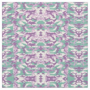 Paarse roze groene Camouflage Stof