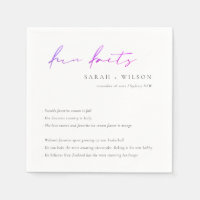 Paarse roze handschrift Black White Weddenschap Fa