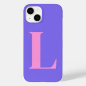 Paarse Roze Initiaal Gepersonaliseerd Monogram Ont Case-Mate iPhone Case (Achterkant)